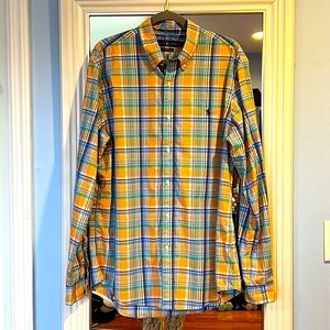 Ralph Lauren Mens Plaid Dress Shirt